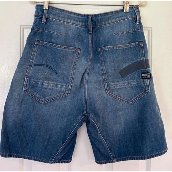G Star Raw Original Jeans Shorts 27 Waist Button Close Snap Pocket 5 Pocket - Picture 3 of 15